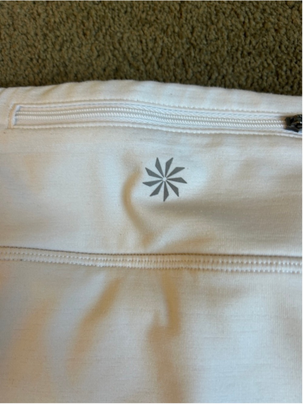 Athleta M Tall Skort Track Stripe Swagger Skort White - Picture 5 of 8